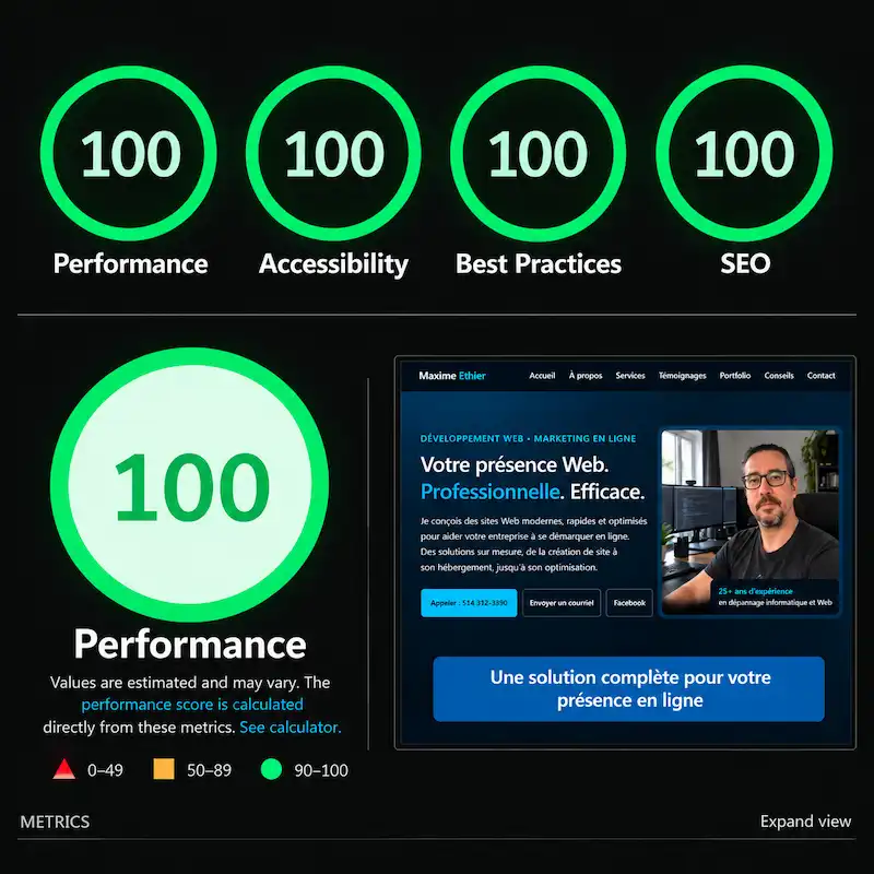 Optimisation des performances de sites Web